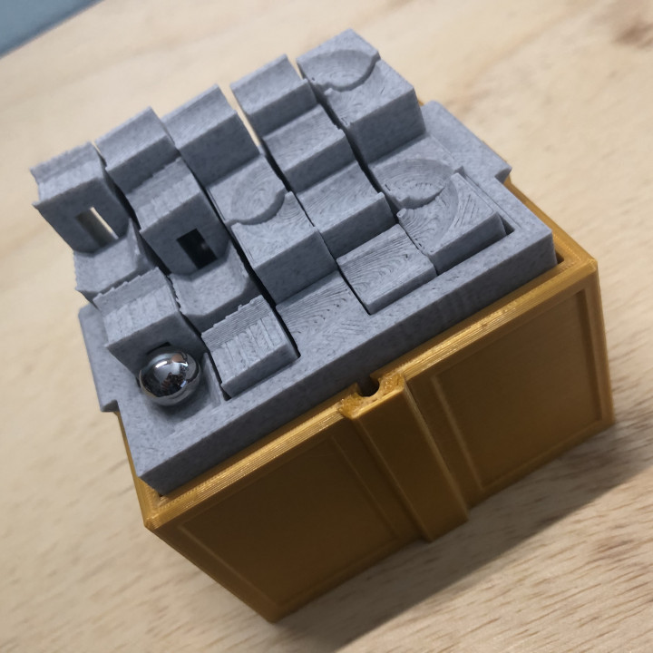 topografik mermer top oyun mekanik oyuncak Izlemek kıpır marblerun 3D print model - Mito3D