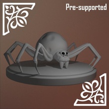 Spinne Tischplatte Drachen Dungeons Grusel Monster Feind gruselig Verlies table top 3d print model - Mito3D