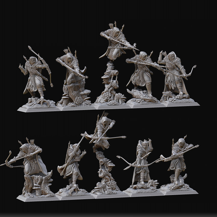 Pfadfinder Spielzeuge Spiele Kriegshammer Woodelf ageofsigmar aos Raventwinminiaturen 3D print model - Mito3D