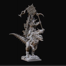 standard bearer raptor rider warlord toys & games warhammer lizardmen ageofsigmar aos seraphon 3d print model - Mito3D