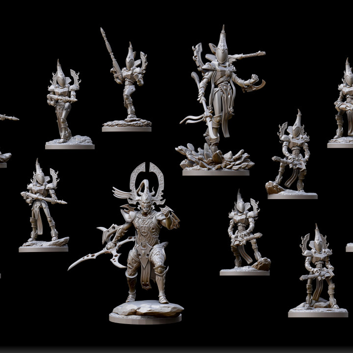 rt miniatures décembre scifi pack jouets Jeux marteau guerre Marin astronaute eldar 40000 warhammer40000 ageofsigmar aos Aeldari raventwinminiatures Drukhari artisanat 3D print model - Mito3D