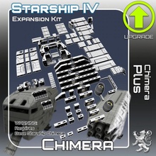 chimera expansion kit toys & games miniatures sci-fi star terrain war scifi tabletop starship landing 28mm hangar openlock traveller danger starfinder traveler 3d print model - Mito3D
