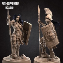 kalista gladiator 6 versions current patreon release tabletop collection female warrior spartan boardgame amazon pinup npc exotica 3d print model - Mito3D
