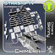 chimera skinny expansion kit toys & games miniatures sci-fi star terrain war scifi tabletop starship landing 28mm hangar openlock traveller danger starfinder traveler 3d print model - Mito3D
