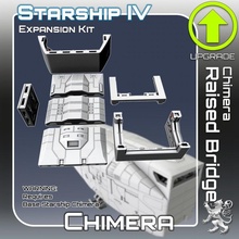 kimera yükseltilmiş köprü genişleme takım oyuncaklar oyunlar minyatürler sci fi star arazi savaş bilimkurgu masaüstü yıldız gemisi iniş 28mm hangar açık kilit gezgin Tehlike bulucu 3d print model - Mito3D
