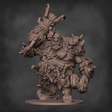 feral maw tribe ogre 4 toys & games barbarian warhammer miniature brute wargame ageofsigmar aos ogor pre-supported meneater presup mawtribe leadbelcher 3d print model - Mito3D