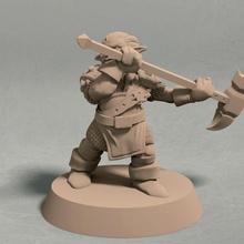 nikta guerriero warhammer posa 3 stl file giocattoli Giochi fantasia goblin miniature wargaming miniatura tavolo ttrpg legendbuilds 3d print model - Mito3D