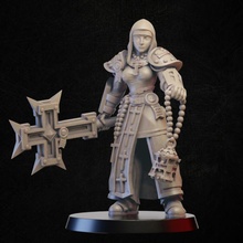 battle sister incensory toys & games knight monk warrior miniature priest tabletop wargame nun 3d print model - Mito3D
