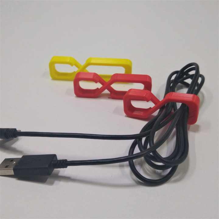 Kabel Clip Draht Veranstalter Halter Unterstützung Telefon einfach klein USB Ladegerät Handy Cura wickeln hdmi Solidworks 3D print model - Mito3D