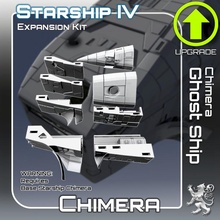chimera ghost ship expansion kit toys & games miniatures sci-fi star terrain war scifi tabletop starship landing 28mm hangar openlock traveller danger starfinder traveler 3d print model - Mito3D