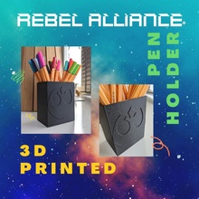 rebel alliance pen holder pencil starwars rebels 3d print model - Mito3D