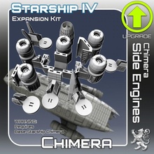 chimera engines expansion kit toys & games miniatures sci-fi star terrain war scifi tabletop starship landing 28mm hangar openlock traveller danger starfinder traveler 3d print model - Mito3D