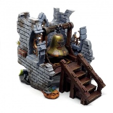 ruined bell tower wargame tabletop terrain 40k warhammer church resin dungeonsanddragons ruins dnd dungeons dragons sigmar aos monox 3d print model - Mito3D