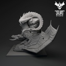 fafnir toys & games art creature dragon figure figurine monster mythology miniature norse supported 3d print model - Mito3D