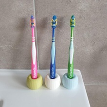 toothbrush holder bathroom easy simple stand teeth supports 3d print model - Mito3D