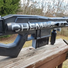 elisio chemrail pistola puntello arma cosplay replica opaco damon 3d print model - Mito3D