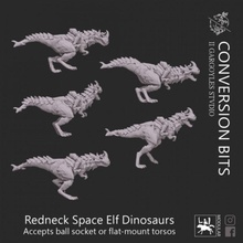 redneck space elf dinosaur mounts toys & games 40k cold warhammer eldar saurus exodite 3d print model - Mito3D