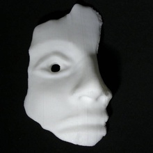 masque terre cuite caricaturé visage british museum numérisation 3d print model - Mito3D