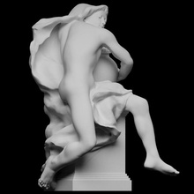 spirit guarding secret tomb scan 3d printable figure sculpture france male italy nude photogrammetry figurative 3d-printing openglam musee-dorsay charles-rene 3d print model - Mito3D