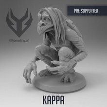 kappa pre supported table dragons donjons Japonais monstre tortue campagne Oriental asiatique dnd yokai traditions présupporté kuppa 3d print model - Mito3D