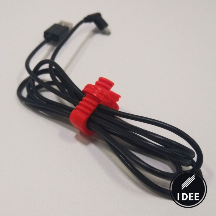 cable anillo acortar organizador soporte teléfono sencillo pequeña USB cargador Teléfono móvil cura hdmi solido celular 3D print model - Mito3D