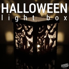 halloween haunted house light box prova giardino 3d print model - Mito3D