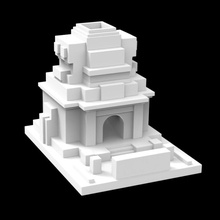 ex02 mayan kids cool dice tower tabletop 3d print model - Mito3D