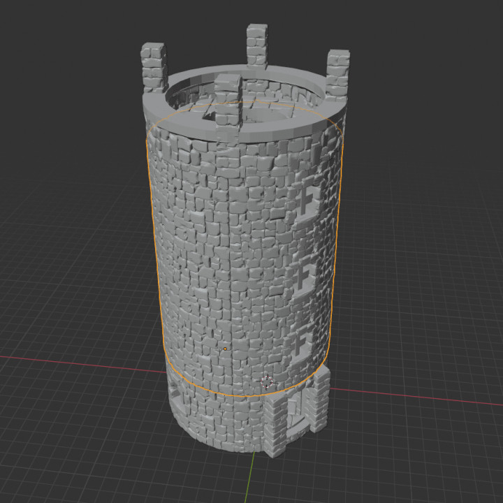 modulaire tour dé 3D print model - Mito3D