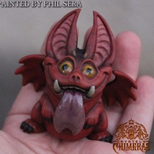 mini gargoyle tabletop art creature fantasy figure monster toy miniature dnd 3d print model - Mito3D