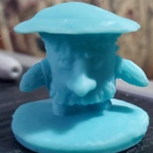 cogumelo fantasia homem encenação tampo mesa 3d print model - Mito3D