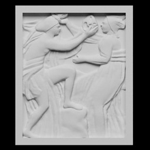 comedy scan 3d sculpture plaster theatre bourdelle photogrammetry facade openglam champs-elysses 3d print model - Mito3D