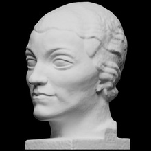 cabeça maria lani Varredura retrato escultura mulher Bourdelle fotogrametria openglam rude 3d print model - Mito3D