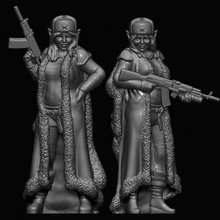 Soviético duende hembras fantasía extraño guerra extraña 3d print model - Mito3D