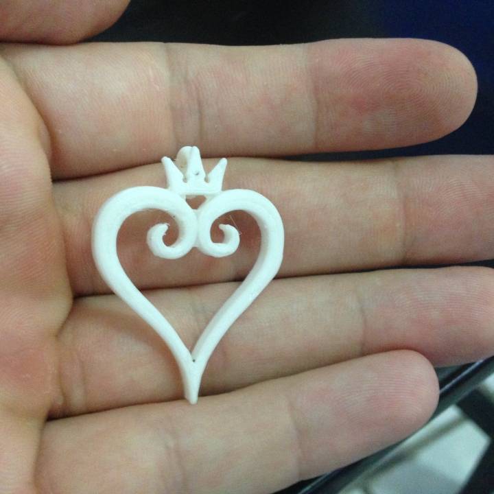 kingdom hearts Herzen scan Herz Königreich 3D print model - Mito3D