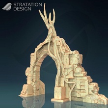 ruined portal store rpg toys warhammer miniature boardgame tabletop decor wargame dungeon ruins dnd pathfinder 3d print model - Mito3D