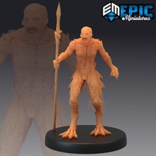 deep male shouting amphibian fish man lovecraft entity cosmic horror fantasy monster rpg enemy cthulhu dungeon dnd pathfinder tabeltop 3d print model - Mito3D
