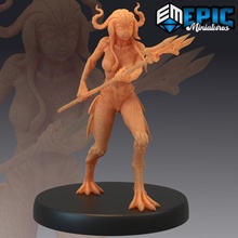 deep female trident amphibian fish woman lovecraft entity cosmic horror fantasy monster rpg enemy tabletop cthulhu dungeon dnd pathfinder 3d print model - Mito3D