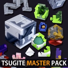 tsugite cube Maître pack boutique mixte puzzle puzzles kawaii cubes bavure menuiserie 3d print model - Mito3D