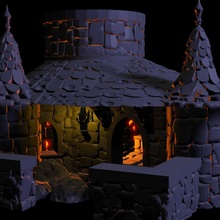 rolovik's small forge dragon dragons game medieval table role dungeon d&d jeux donjon forgeron townsmith donjons 3d print model - Mito3D