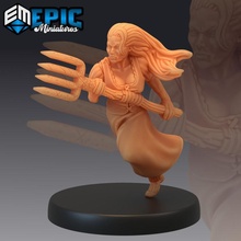 villager angry female farmer village npc human character fantasy medieval rpg warhammer woman enemy tabletop dungeon pitchfork dnd pathfinder 3d print model - Mito3D