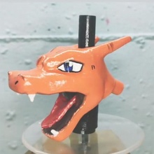 charizard mouthpiece shisha pokemon hookah boquilla fumar cachimba humo 3d print model - Mito3D