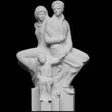 family scan sculpture figures vienna 3dprintable austria 3d print model - Mito3D