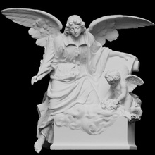 angel scan sculpture 3dprintable austria 3d print model - Mito3D