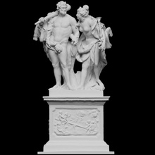 Herkules und kalliope escanear escultura viena Hércules 3dprintable Austria calíope 3d print model - Mito3D