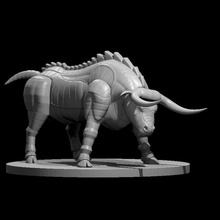gorgon updated cow 3d print model - Mito3D