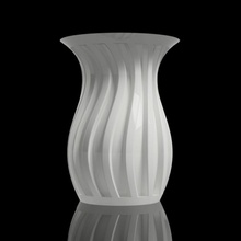 spiral curved vase spiralvase 3d print model - Mito3D
