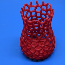 pen holder desk office pencil vase voronoi 3d print model - Mito3D