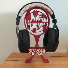 stranger headphones stand holder gift headphone headset strangerthings 3d print model - Mito3D
