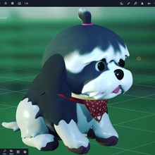 moji cane carina Bambola animale domestico shihtzu 3d print model - Mito3D