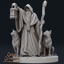 hermit dogs tarot greatgrimoire wolfs 3d print model - Mito3D